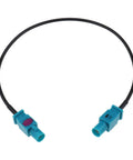 Fakra Z Male To Male Vehicle Antenna Adapter Cable 30 cm RG174 Coaxial Cable with blue connectors for DAB GPS FM use