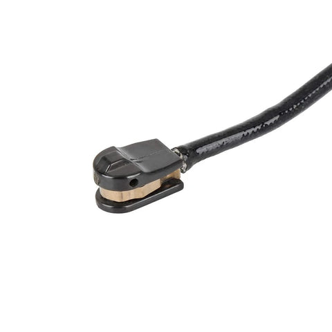 Close-up of X AUTOHAUX rear brake pad wear sensor with black housing and copper pad for BMW i3.
