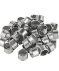 Bulk Pack Of 100 Pro Grade Stainless Steel PEX Press Sleeves 3/4 Inch For Brass Or PPSU Fittings, Leakproof And Corrosion Resistant 304 SS