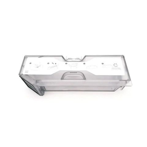 Compatible With Roborock S8 MaxV Ultra Dustbin Replacement showing clear plastic dust bin with instructional icons.