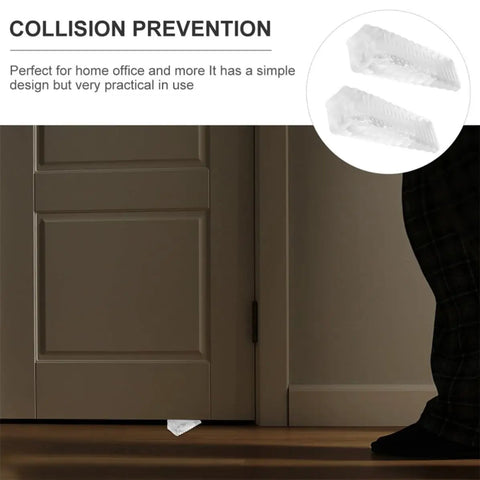 Door Stop Wedges Set Of 10 Non Skid Buffers For Home And Office under door preventing slam