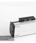 Heavy Duty Linear Guide Replacement Kit With Ball Screw Slide Table And Nema34 Stepper Motor showing M4 and M6 slide nuts details.