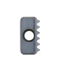 Internal Thread Milling Insert 14 Inch 12UN TPI Carbide Double Sided New 404-8343 Pro Grade, front view, jagged teeth