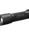 HP7R 300 Lumen Rechargeable LED Flashlight With Slide Focus From Broad Flood To Precise Long Range Spot Pocket Friendly EDC Light Black