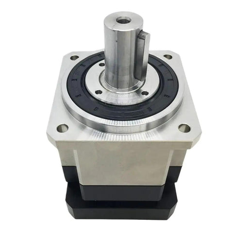 Shop Grade Nema23 Planetary Gearbox Featuring Helical Drive And Three Arcmin Low Backlash For Stepper Motors with alloy housing.