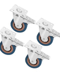 Heavy Duty 2 Inch Pvc Swivel Casters With Lock Brakes Rock Solid Industrial Trays for smooth rolling of heavy carts.