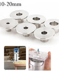 Tough As Nails Router Bit Trim Guide Sleeve With Six Interchangeable Stainless Steel Bushings for precision woodworking, 10-20mm size.