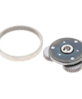 36T Planetary Gear With Clutch Kit For Electric Motors, 12mm thick, 47.5mm diameter steel gear set for e-bikes on white background