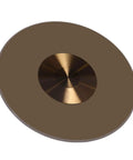 Go-To Large Glass Lazy Susan Turntable With Aluminum Bearing, heavy duty 60 cm rotating serving tray, top view