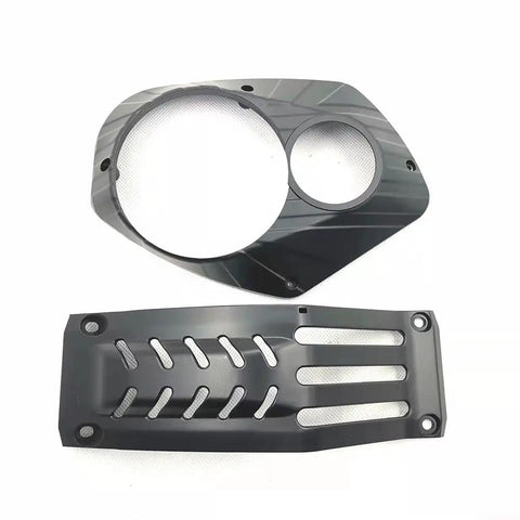 Motor Cover Board For BaFang G520B ACM03 G521 Drive Electric Bike Component Plastic Casing Engine Housing Shield Black Replacement Part For Electric Bicycle Motor Unit, black plastic cover board set