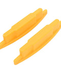 GOWENIC 2PCS Magnetic Stud Finder for Drywall and Wood, durable yellow ABS construction, two-piece design for easy use.