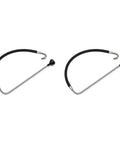 Slick Heavy Duty Reflux Hose Pair For Airless Paint Sprayer Rugged Aluminum Return Line with black rubber hoses.