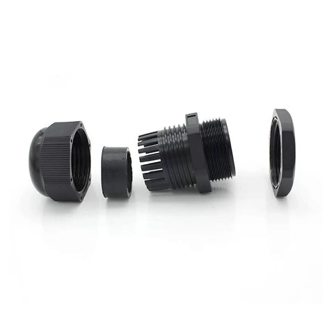 Waterproof Cable Gland Kit 10 Pieces M10 M12 M16 M18 M20 M22 M24 M25 Nylon Cord Grip IP68 Wire Connector parts displayed