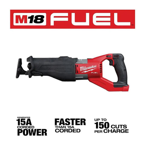 Image of M18 FUEL Super Sawzall Cordless Reciprocating Saw With Powerstate Brushless Motor And Redlink Plus Intelligence