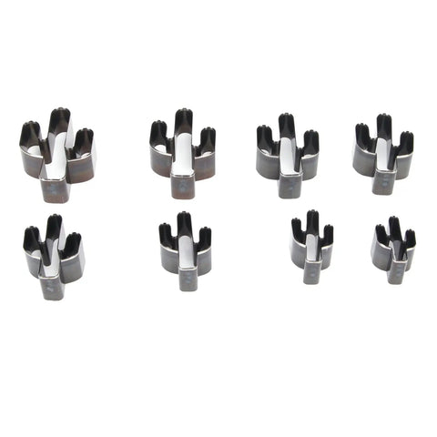 Eight Piece Cactus Shaped Leather Cutter Die Set For DIY Leather Craft Punch Die Tool Kit with durable steel punches