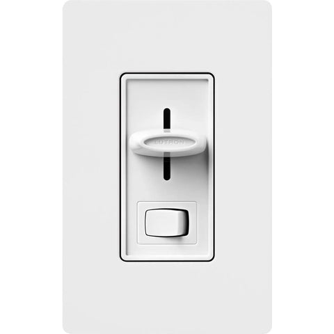 Flicker Free LED Dimmer Switch For Dimmable LED Halogen And Incandescent Bulbs 150W Single Pole Or 3 Way White SCL 153P WH