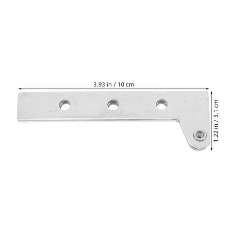 Four Pack Stainless Steel Pivot Hinges With Thickened Design And Rotating Shaft For Doors And Windows, 10cm length metal bracket