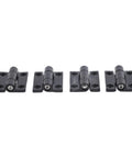 Beefy Adjustable Torque Damping Hinge Set Of 4 Zinc Alloy Flat 360 Degree Positioning With Easy Angle Adjustment Black 26x22MM