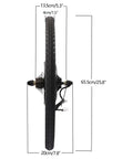 26 Inch 48V 1000W Rear Wheel Hub Motor Electric Bike Conversion Kit vertical view with measurements