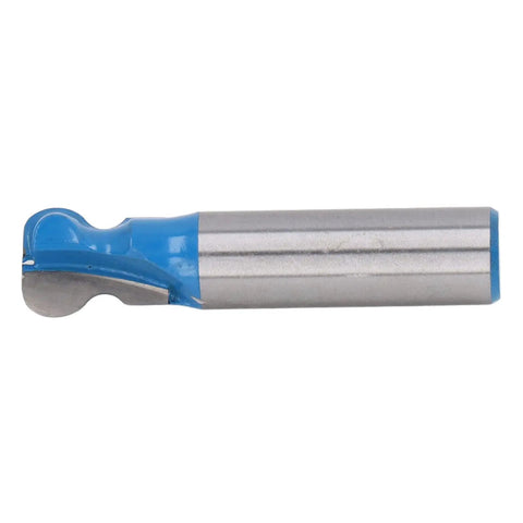 Premium Tungsten Carbide Woodworking Router Bit Trim For Mortising Grooving 1/2 Inch Shank, shown from the side to highlight cutting edge.