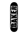 Brand Logo 8.0 Inch Skateboard Deck Black White For Street Tricks And Park Sessions Durable Pro Level Build With Classic Iconic Graphic