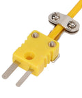 Type K Thermocouple Temperature Probe With Insulated Handle Curved Shank Sensor for gas and liquid temperature detection plug