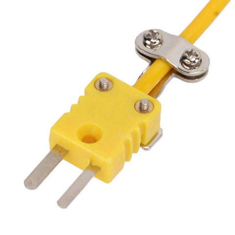 Type K Thermocouple Temperature Probe With Insulated Handle Curved Shank Sensor for gas and liquid temperature detection plug