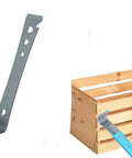 Heavy Duty Flat Pry Bar With Nail Puller, Forged Carbon Steel Utility Bar With Curved Claw And Right Angle Precision Tip near crate