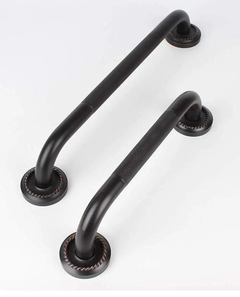 Brass 24 Inch Grab Bar With Anti Slip Handrail In Oil Rubbed Bronze For Bathroom Tub Shower Safety Rail Super Easy To Grip And Mount