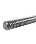 Close-up of Two Pack T8 600mm Lead Screw With Brass Nut For 3D Printers, 8mm Diameter, 2mm Pitch, 4 Starts Acme Thread, 304 SS Rod