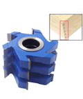 Six Wing Carbide Slot Cutter For Wood Milling With Heavy Duty Rabbeting Adjustable Diameter and wood groove example