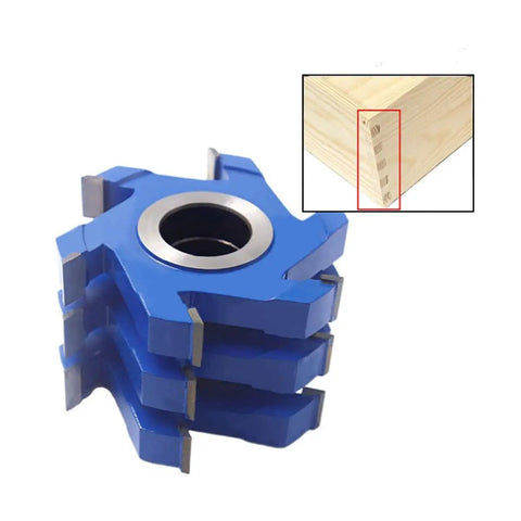 Six Wing Carbide Slot Cutter For Wood Milling With Heavy Duty Rabbeting Adjustable Diameter and wood groove example