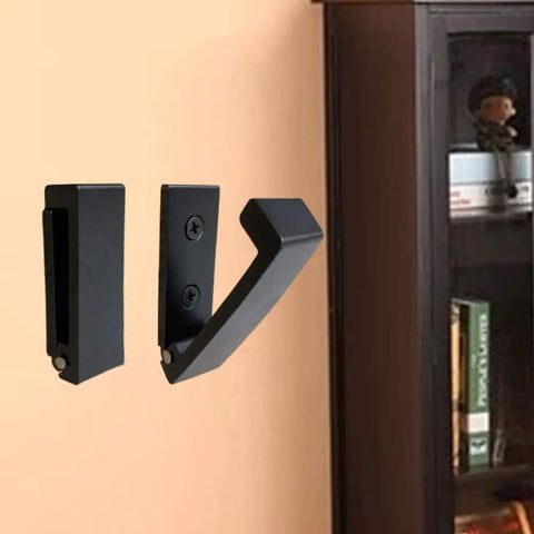 Folding Coat Hooks 5 Pack Wall Mounted Hangers For Coats, Towels, Bags And Fitness Gear, Heavy Duty Aluminum Alloy, installed on wall