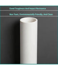 Heavy Duty Hardshell Cable Conduit 10 Pack Surface Mounted Electrical Wire Routing Pipes for Home Garage Workshop Renovations, showing white pipe with smooth finish.