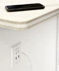 Four USB Ports Wall Outlet With Two USB Type C And Two USB Type A High Speed Charging installed on kitchen counter