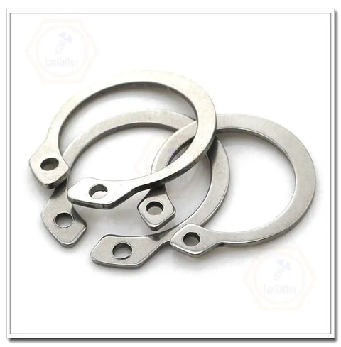 C-Clip Retaining Rings 50 Pack External Circlips Stainless Steel 304 Shaft Snap Rings Set with Outer Diameter 15.7mm