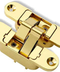 3D Adjustable Invisible Door Hinge Cross Zinc Alloy Concealed Hinge 180 Degree Inside Outside For Doors Cabinets