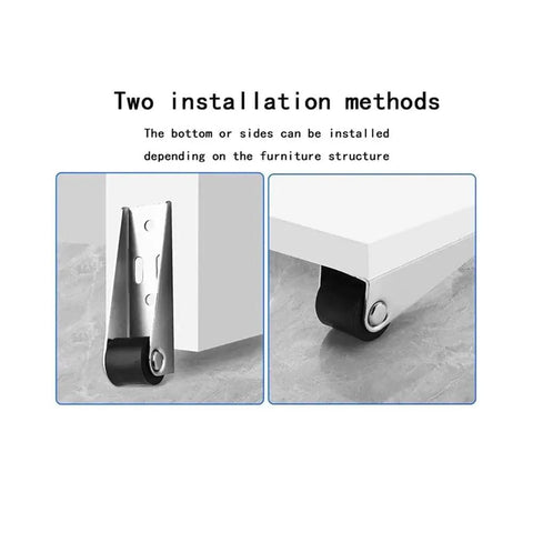 Installation methods for Heavy Duty Anti Sag Rollers For Wooden Garden Gates With Silent Ball Bearings And Floor Saving Pads.