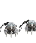 Premium Front Wheel Bearing And Hub Assembly Pair For 2018 To 2021 Chevy Express 2500 Gmc Savana, steel construction, direct bolt-on design.