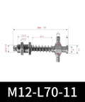 M12-11 Series Big Head Pneumatic Manipulator Rubber Sucker Silicone Industrial Vacuum Suction Cup Mount dimensions and design.