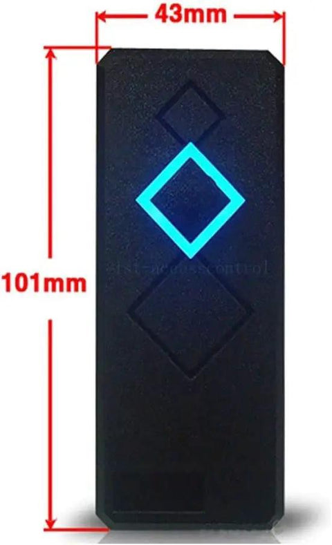 RFID reader of Door Access System With 600Lb Mag Lock Entry Control Panel 110V Power Supply RFID Reader Exit Button Enroll RFID USB