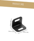 One Hundred Piece Heavy Duty Plastic Corner Protectors L Shaped Edge Guards showing size and dimensions for effective freight protection.
