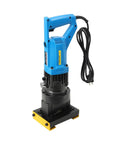 Heavy Duty Electric Hydraulic Angle Steel Cutter 1400W Portable Chamfering Machine with blue handle and black base.