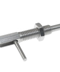Heavy Duty M8 Telescopic L Shaped Plunger Pin With Nut Solid As A Rock Stainless Steel Spring Loaded Locating Stop Cabinet Hardware Quick Release No Sweat Mount close-up view