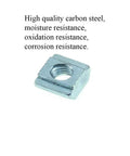 M5 sliding T nuts for 20 series extrusions made from high-quality carbon steel, ideal for CNC router and 3D printer builds.