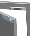 Z L Holder Stand Bracket For 600 Pound Magnetic Lock Indoor Doors Durable Aluminum Mount Kit on door frame