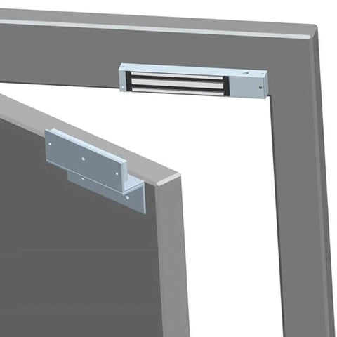 Z L Holder Stand Bracket For 600 Pound Magnetic Lock Indoor Doors Durable Aluminum Mount Kit on door frame
