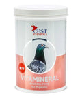 Container of Vitamineral For Pigeons Vitamin And Mineral Supplement Clear Liquid Formula to boost immune health and recovery