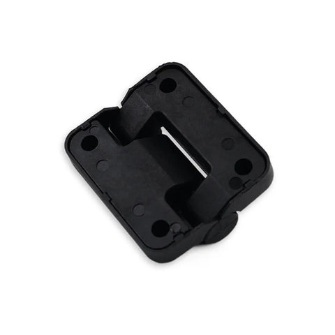 Torque hinge for cabinet doors, black plastic, 1 piece, 4.0 N·m torque, close-up view.
