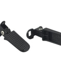 Stylish Foldable E-Bike Rear Footrests In Heavy Duty Aluminum Alloy Black For Passenger Comfort And Stability On Any Commute Or Road Trip Adventure, foldable pair